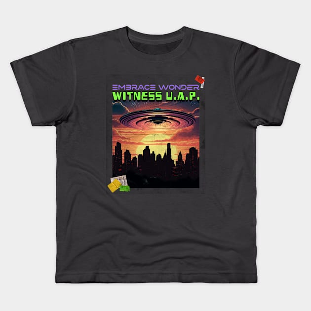 UFO UAP Aliens Exist Kids T-Shirt by Tip Top Tee's